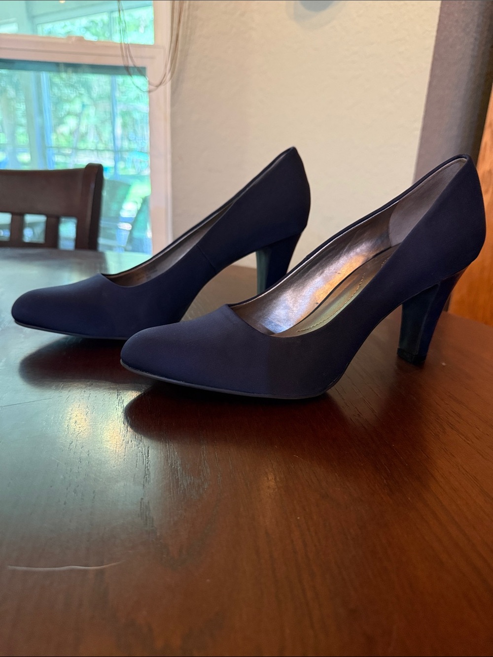 Mandolin Classic Navy Pointed-Toe Women's Heels